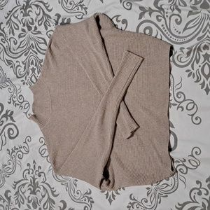 Philosophy Dolman Sleeve Mockneck Cropped Sweater